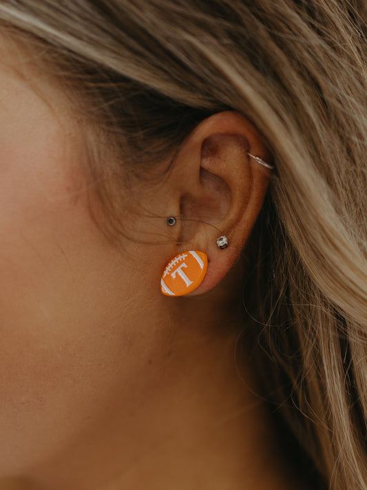 FOOTBALL STUD EARRINGS