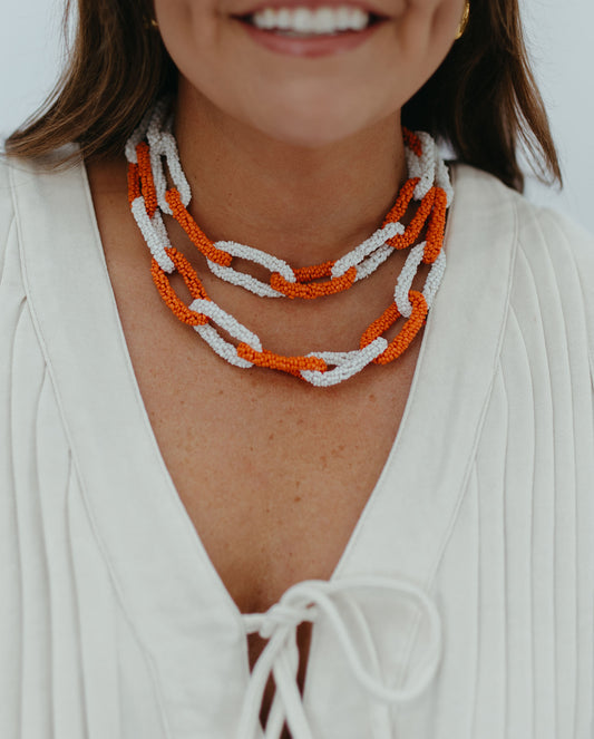 GAMEDAY BEADED CHAIN NECKLACE
