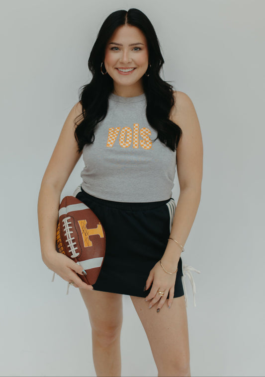 VOLS CHECKERBOARD RIBBED TANK