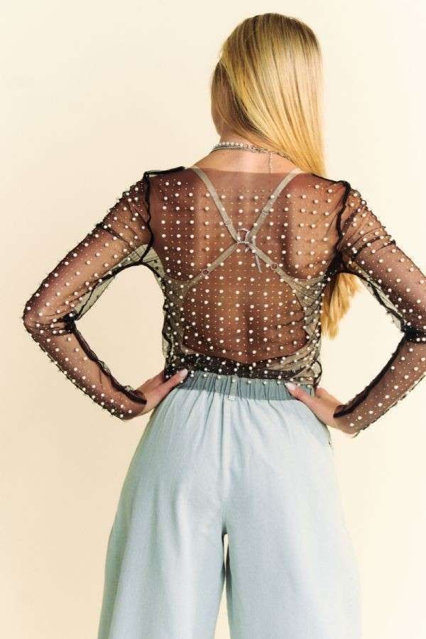 PEARL MESH TOP