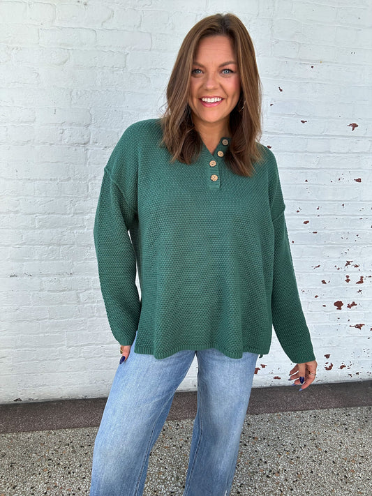 LAYER UP SWEATER - FOREST