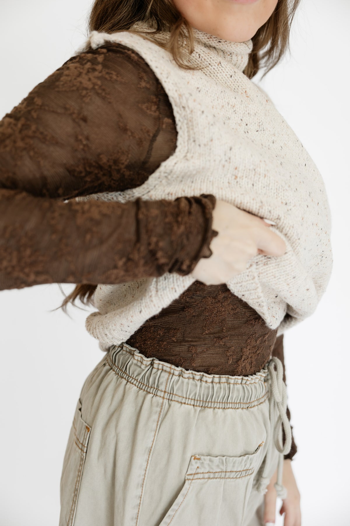 COCO LACE MESH TOP