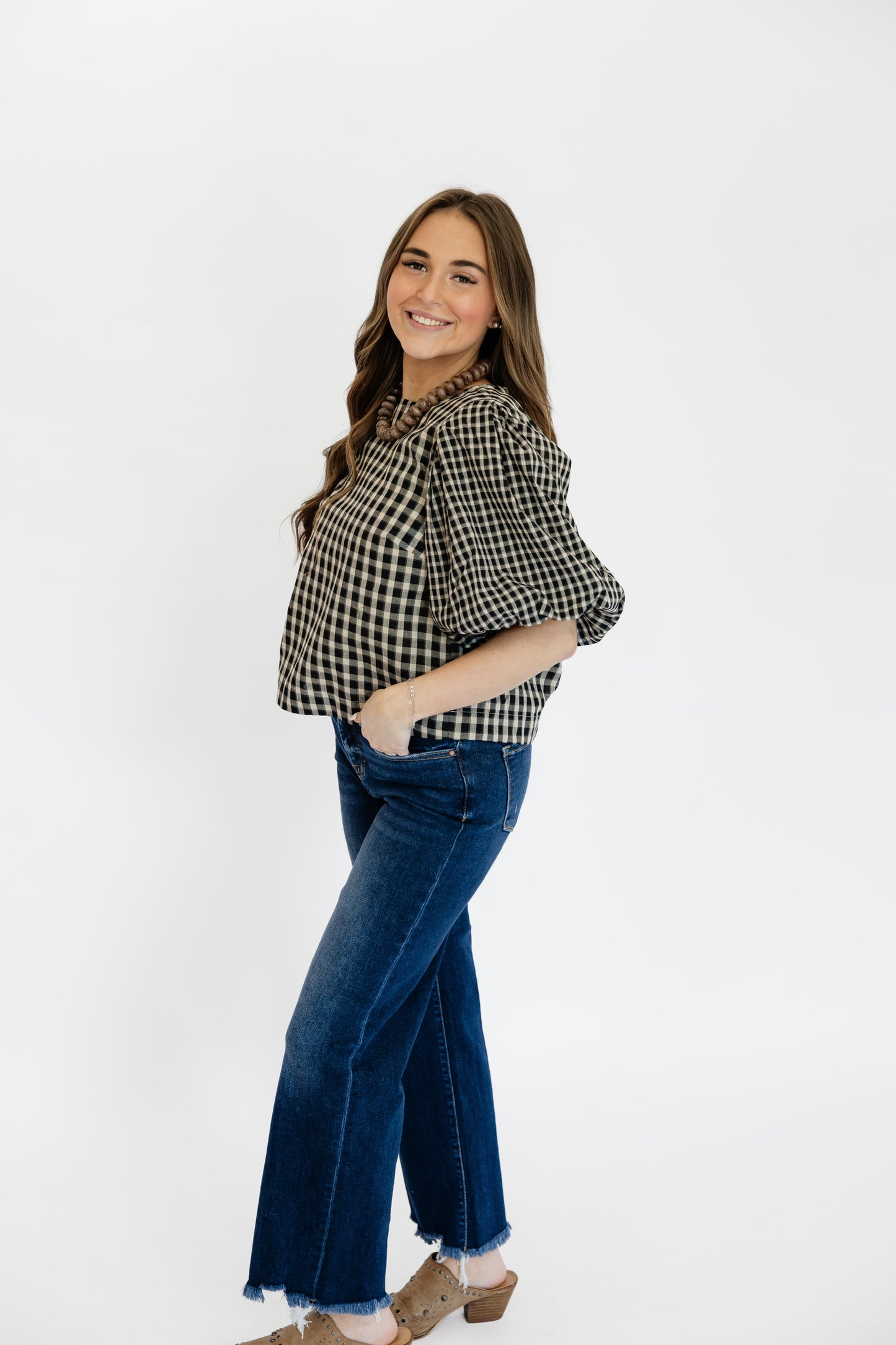 HEIRLOOM GINGHAM TOP