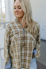 Load image into Gallery viewer, AUTUMN TONES FLANNEL TOP
