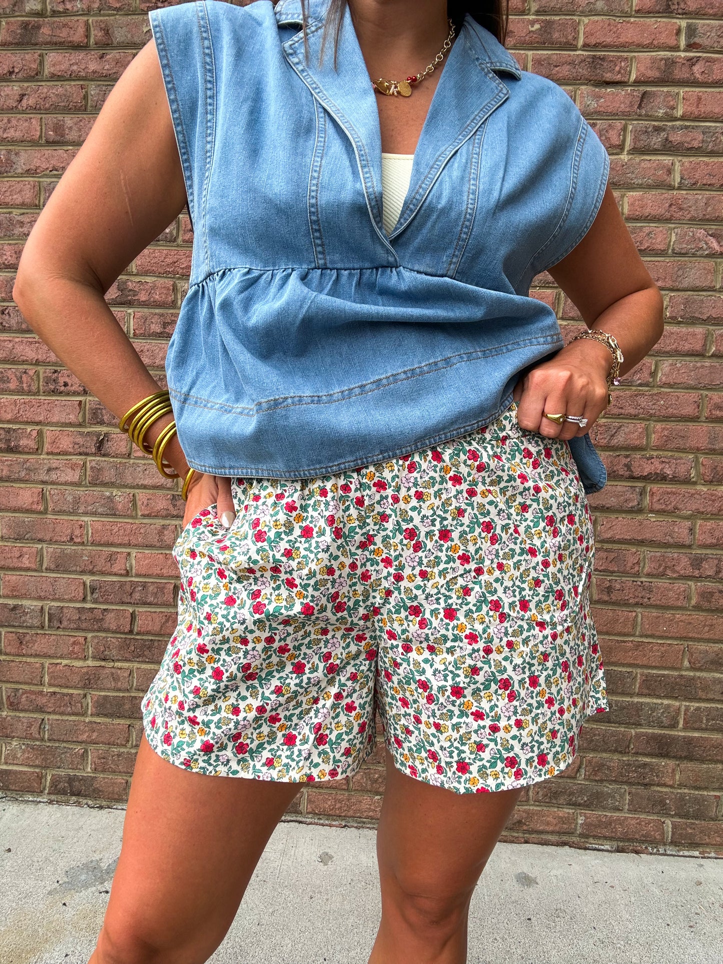 FLIRTY FLORAL BOXER SHORTS