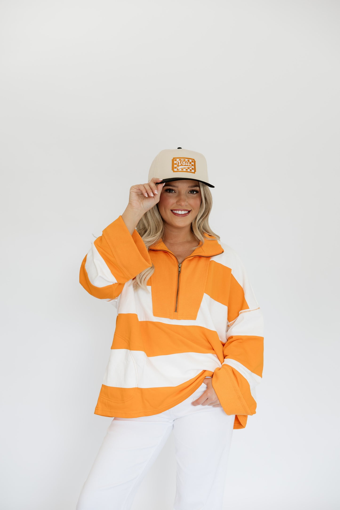 VARSITY STRIPED PULLOVER