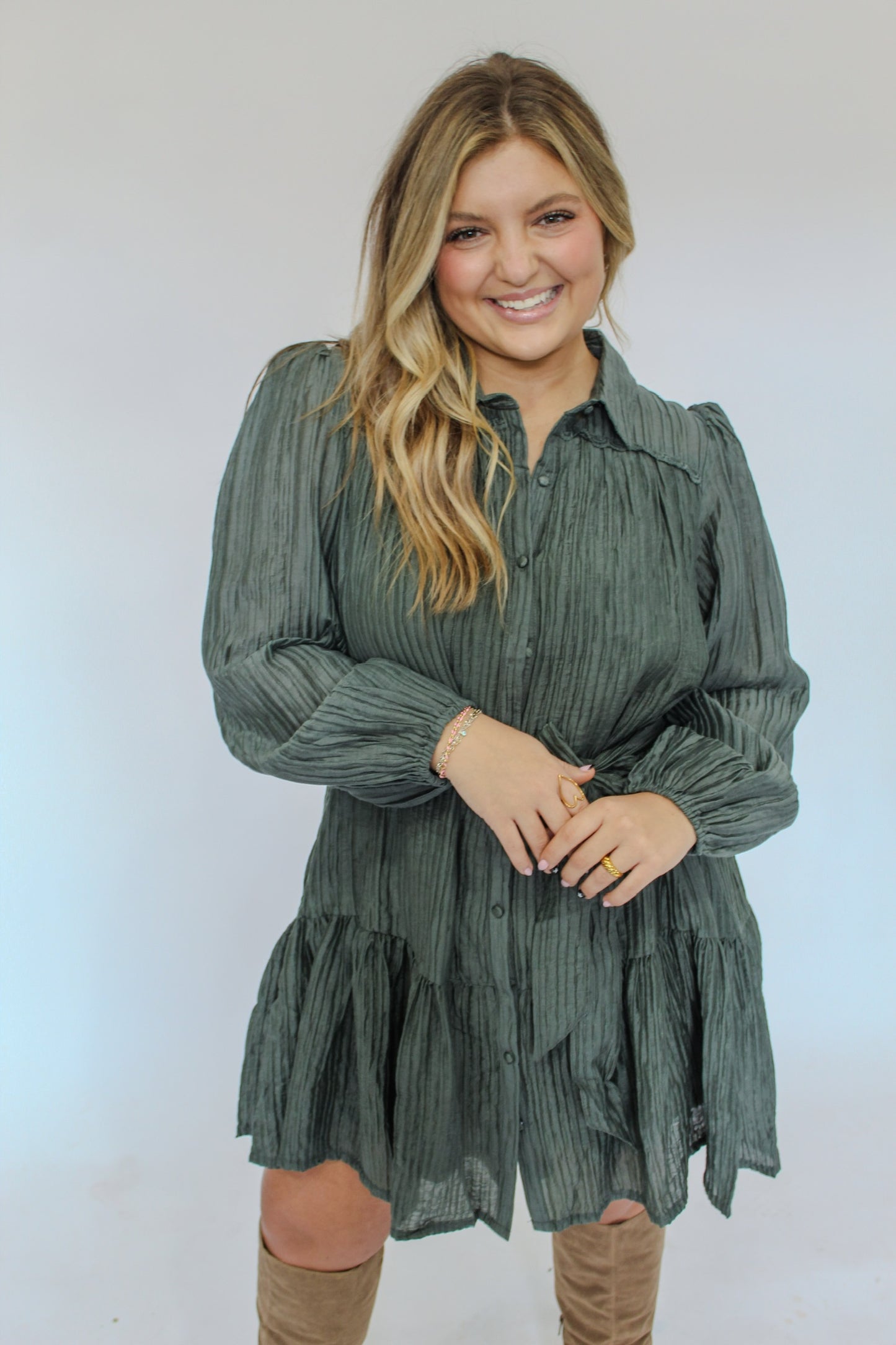 UNDER THE MISTLETOE MINI DRESS