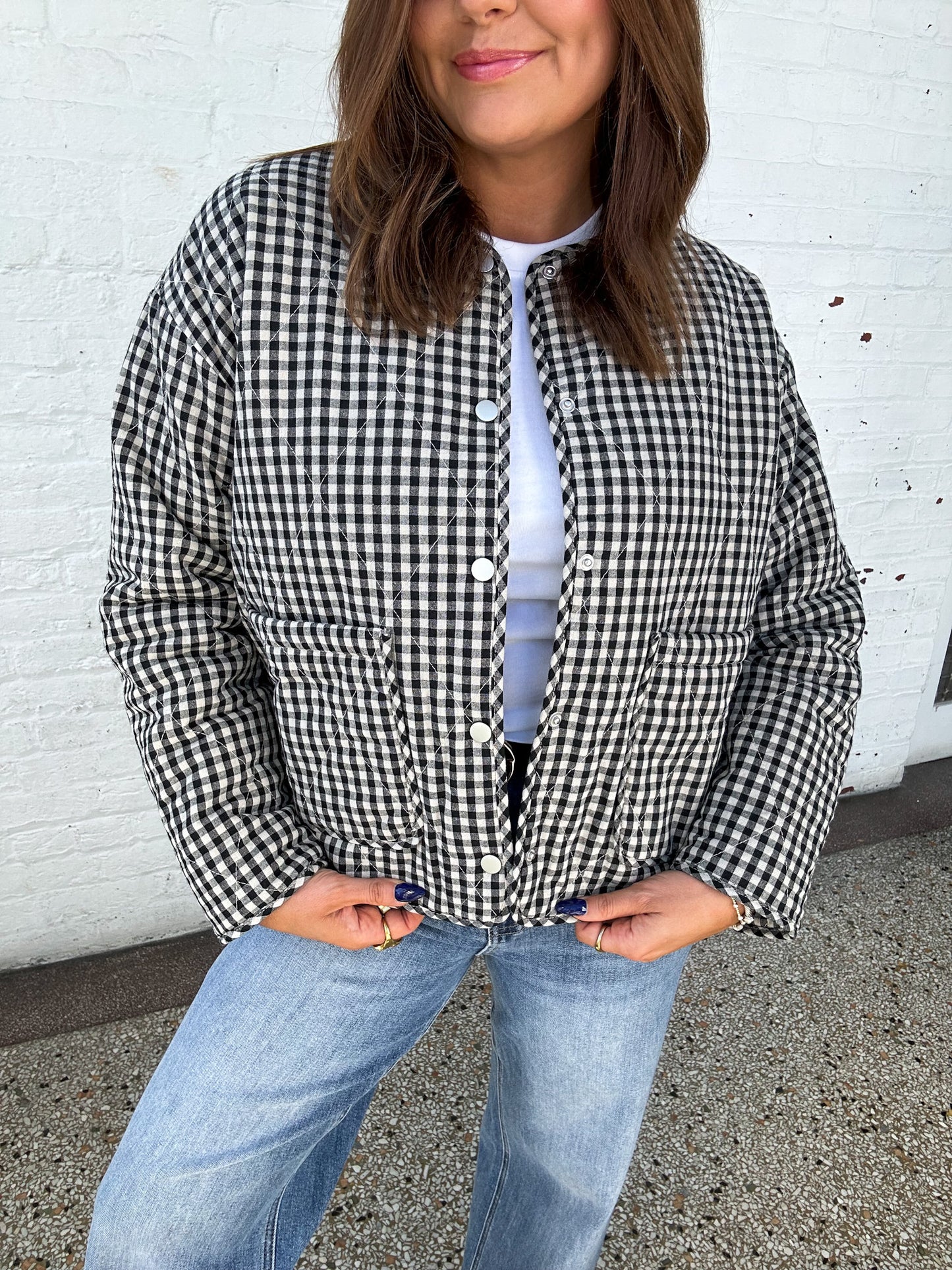 CHECKMATE QUILTED JACKET