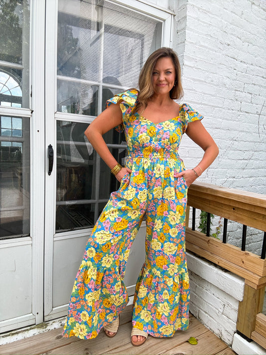 RUBY FLORAL JUMPSUIT