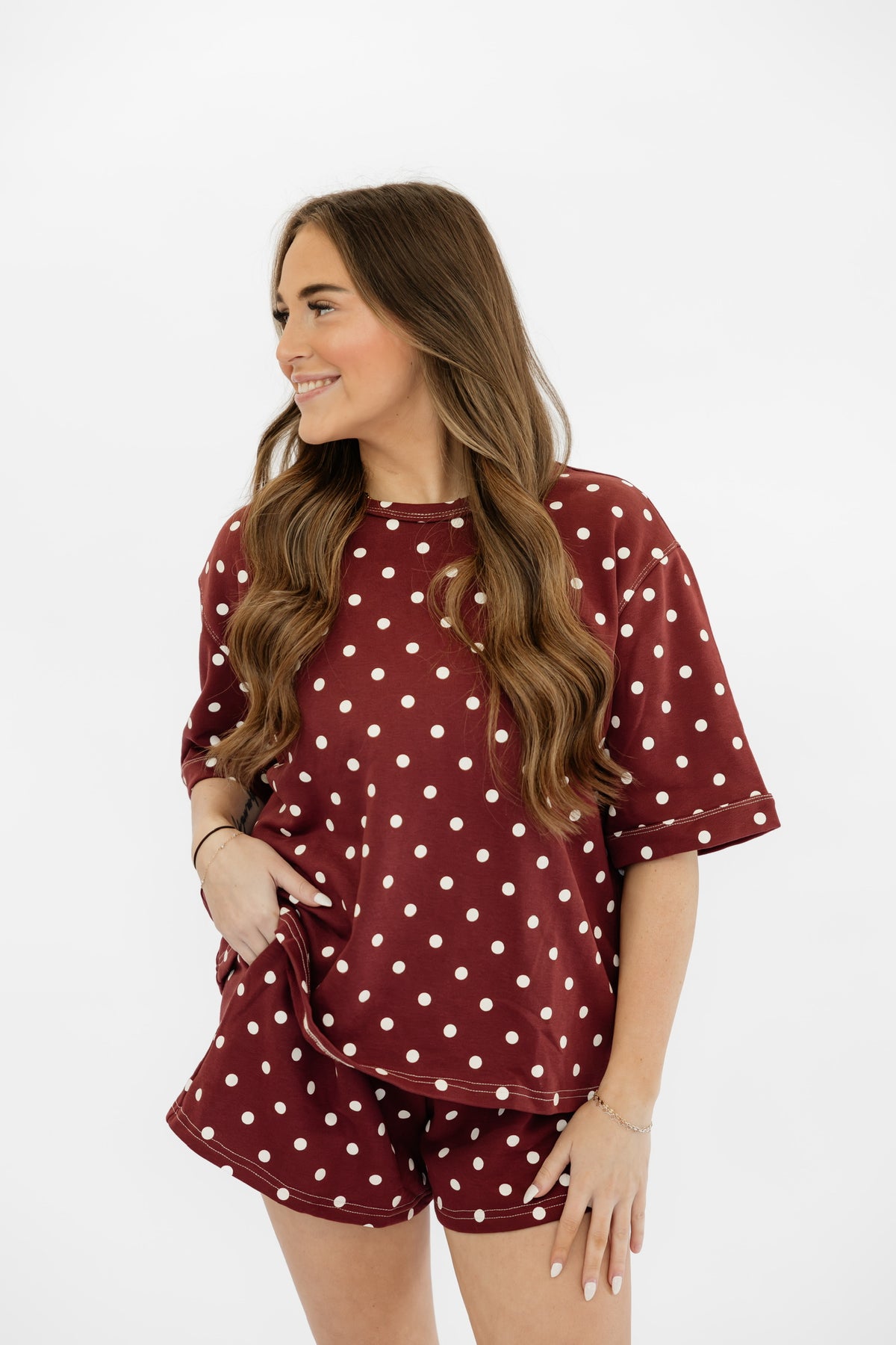 MERLOT POLKADOT SET