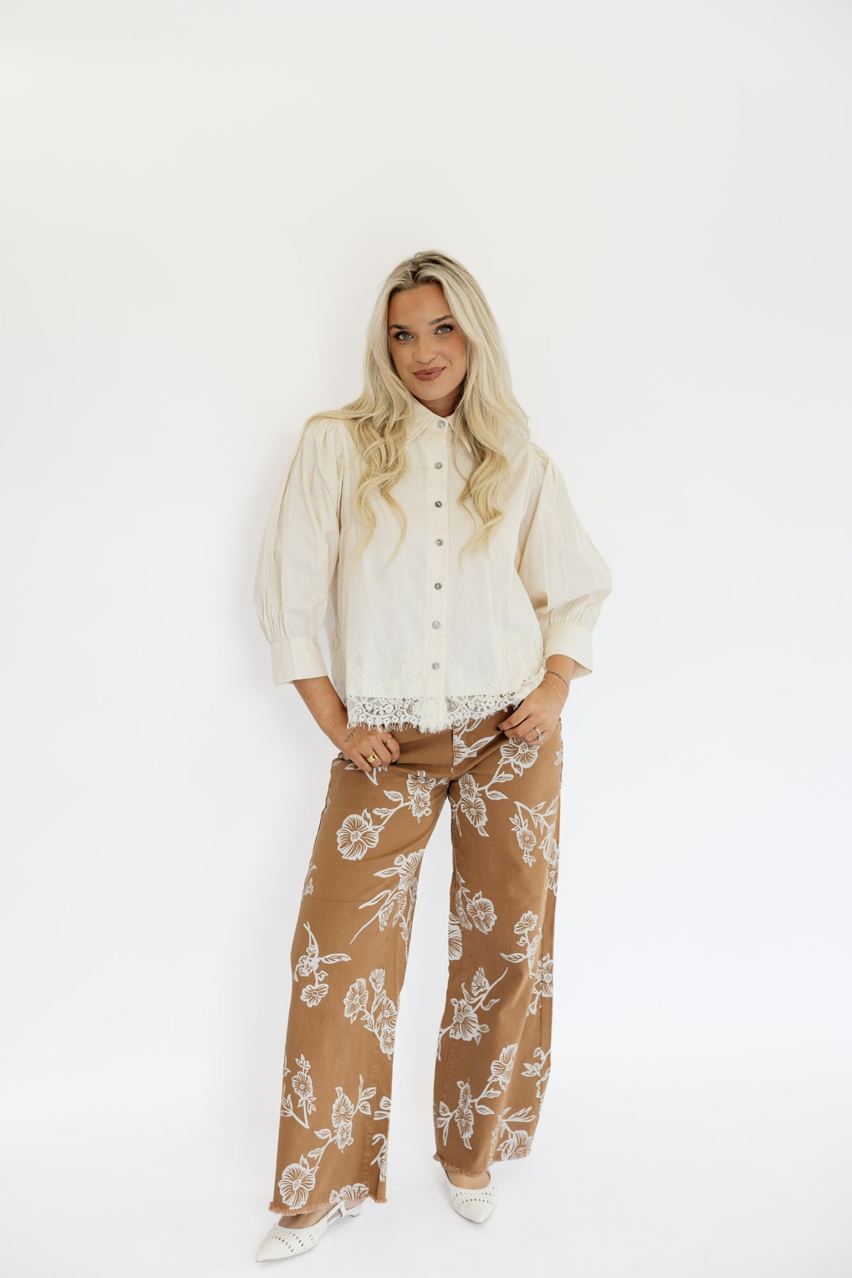 LACIE BUTTON DOWN TOP