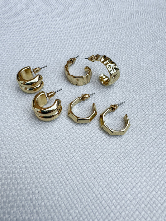 GOLDEN HOUR EARRING SET