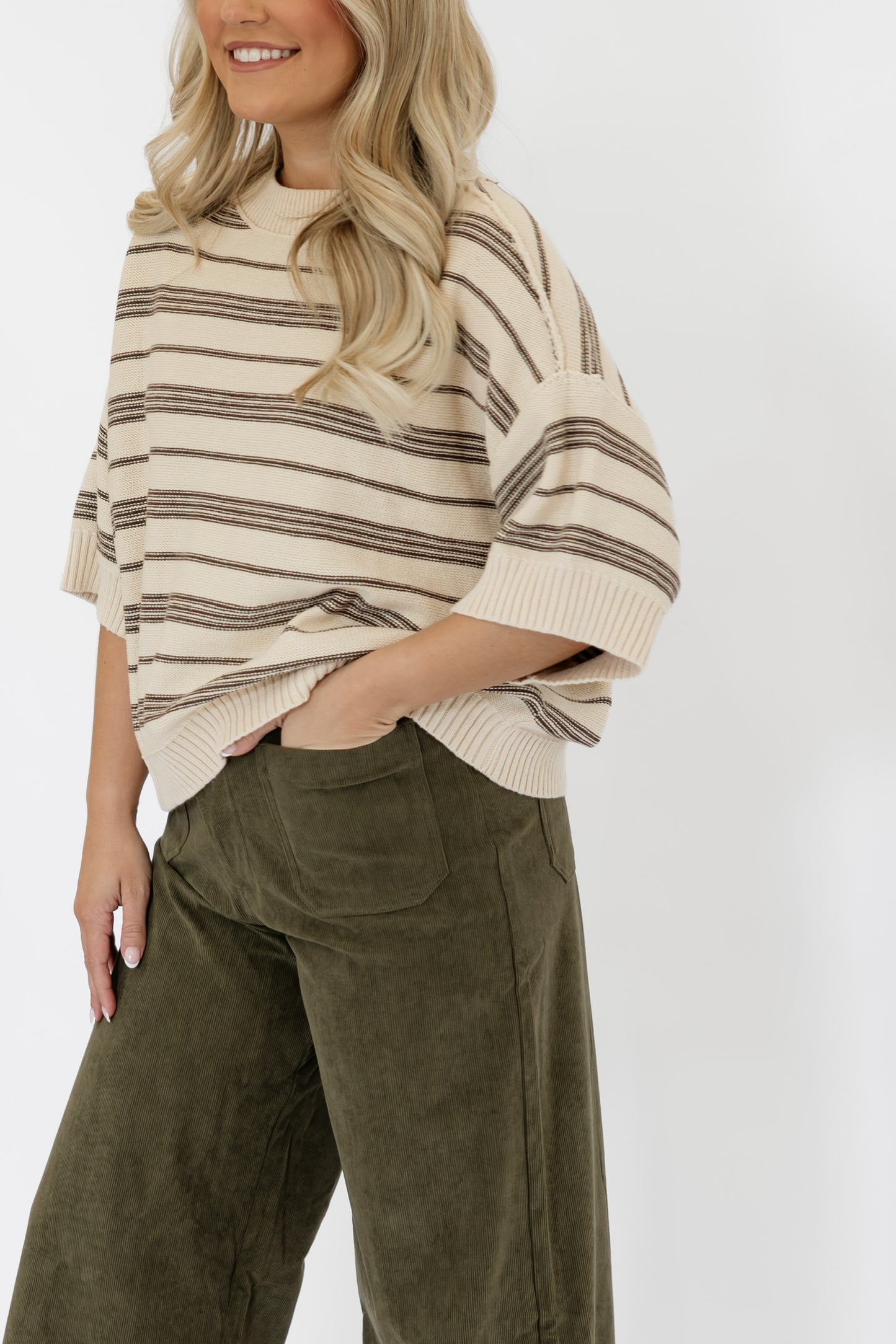 TOASTED STRIPED TOP