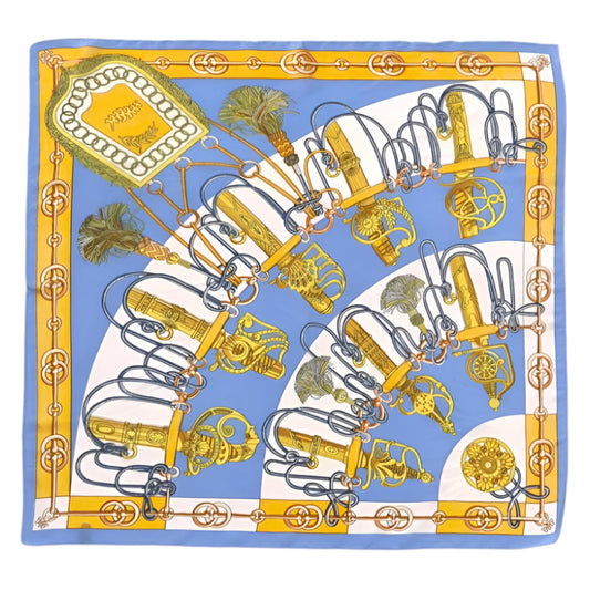 CHAIN LINK BANDANA SCARF - BLUE