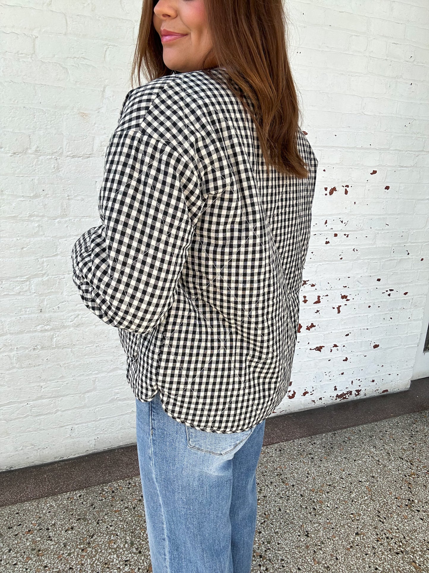 CHECKMATE QUILTED JACKET