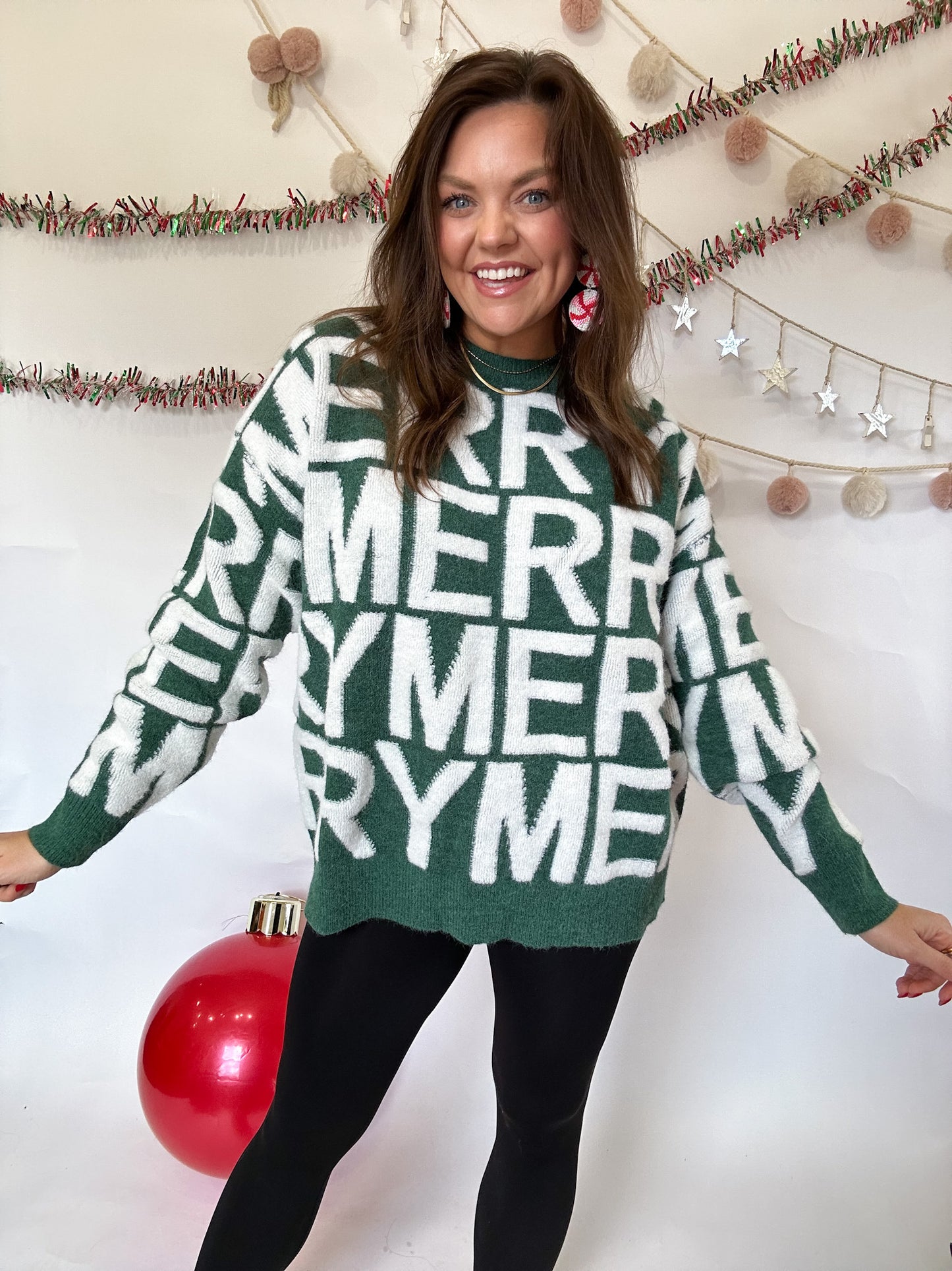 MERRY MERRY SWEATER - GREEN