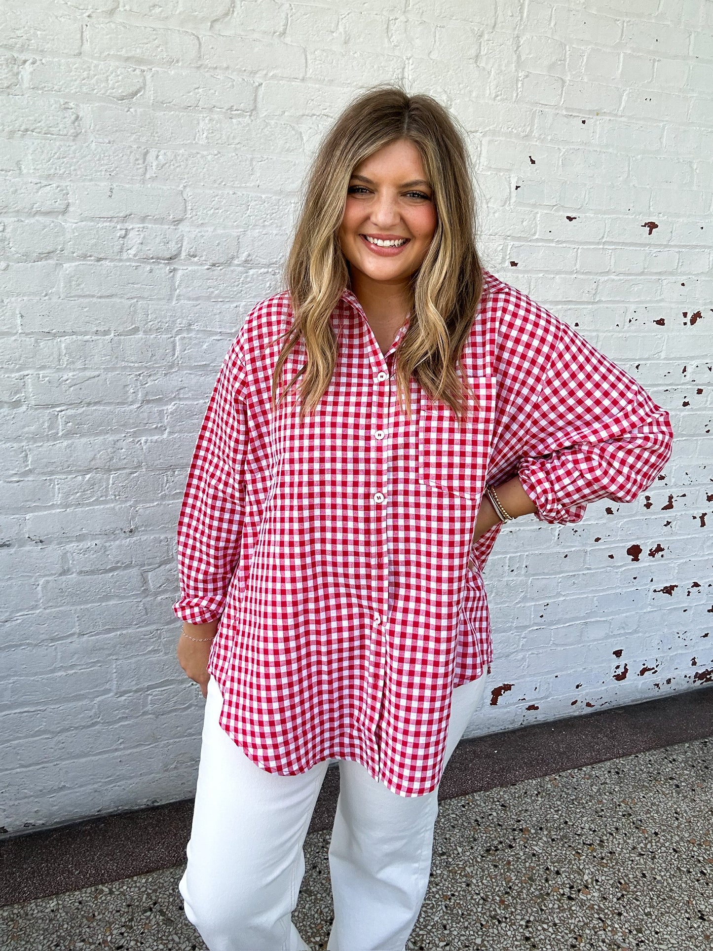 RUBY GINGHAM TOP