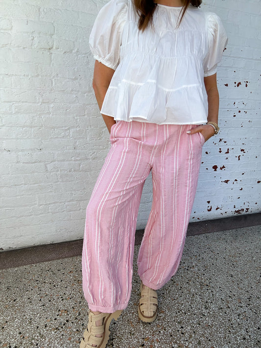 PRETTY IN PINK PANTS