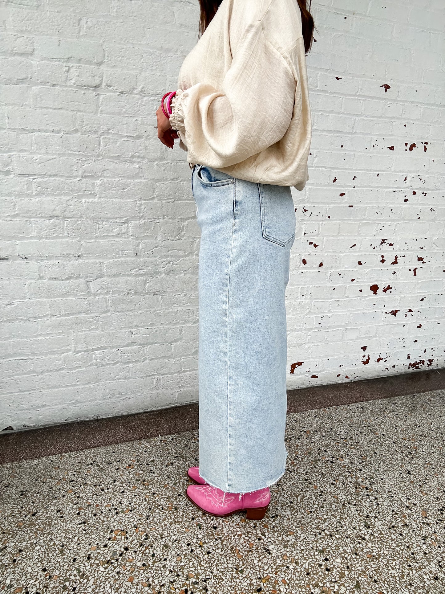 EVERYDAY DENIM MAXI SKIRT