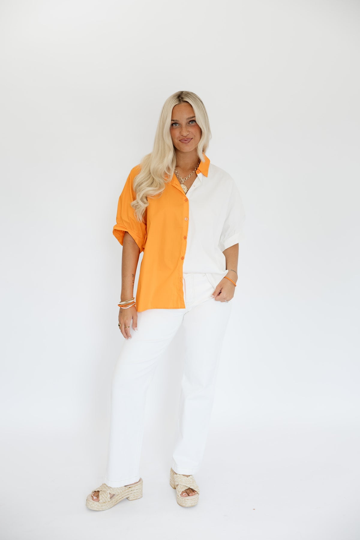 SATURDAYS IN KNOX TWO-TONE TOP