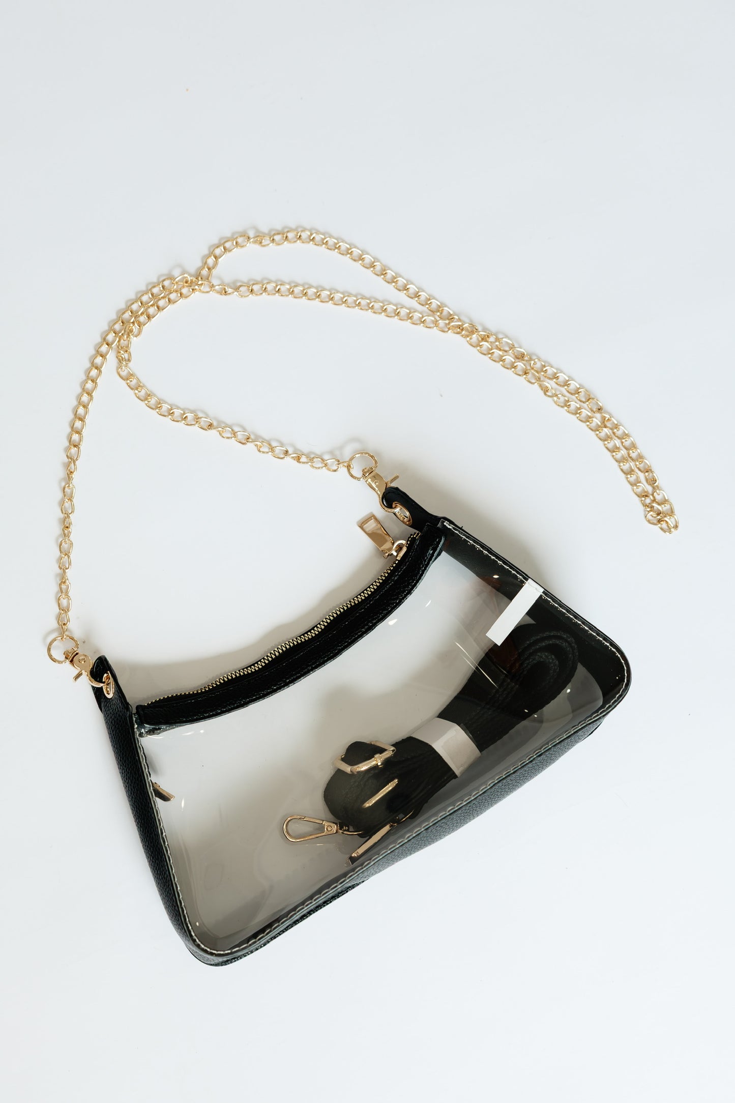 TAILGATE SATCHEL CLEAR BAG - BLACK