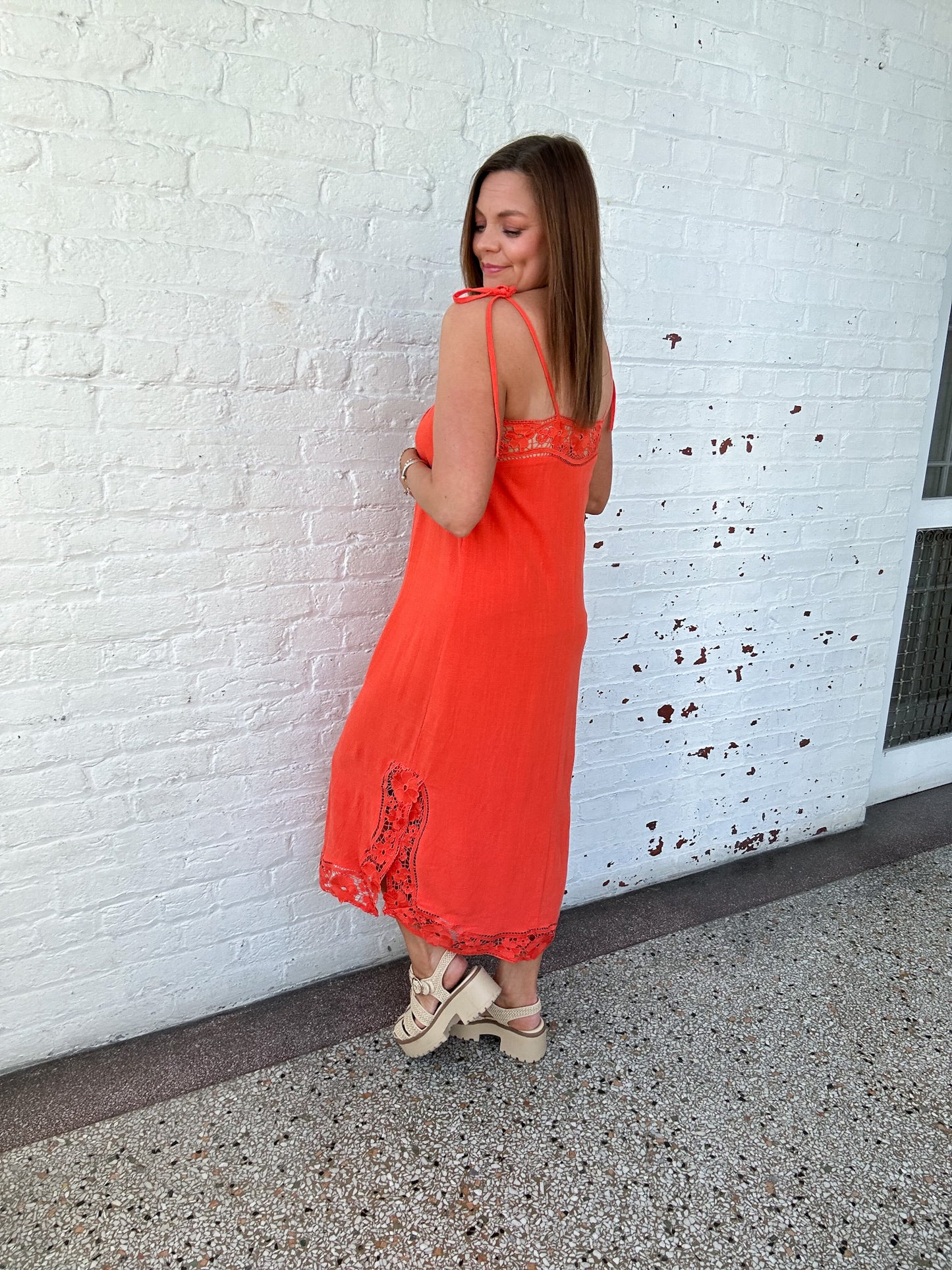 CORAL KISS MAXI DRESS