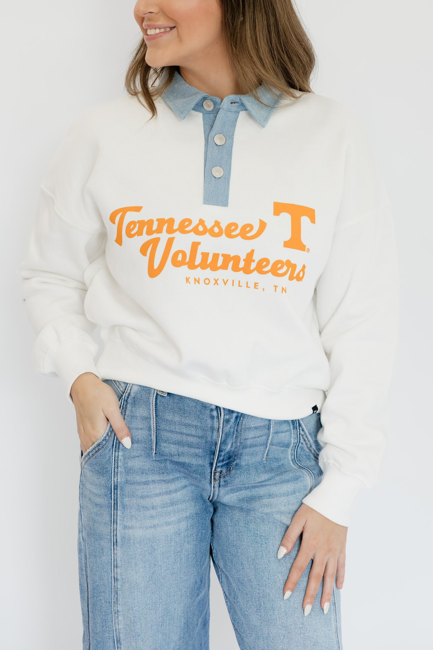 TENNESSEE SCRIPT DENIM CREWNECK