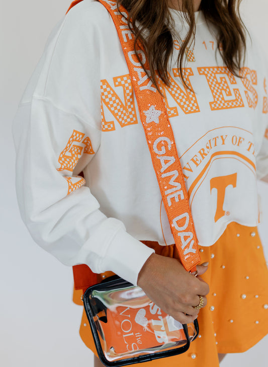 GAMEDAY SEQUIN PURSE STRAP