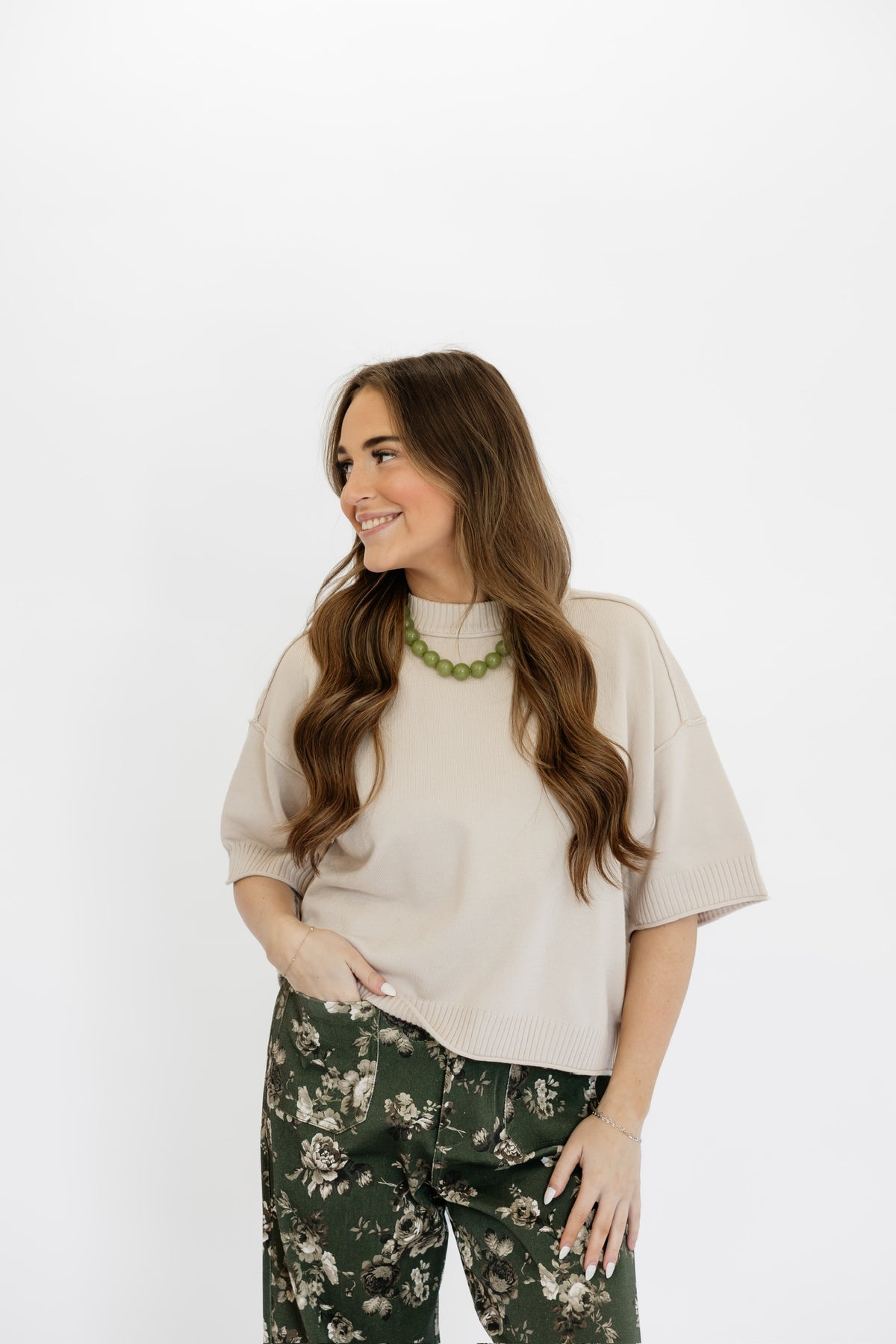 ALMOND ROAST SWEATER TOP