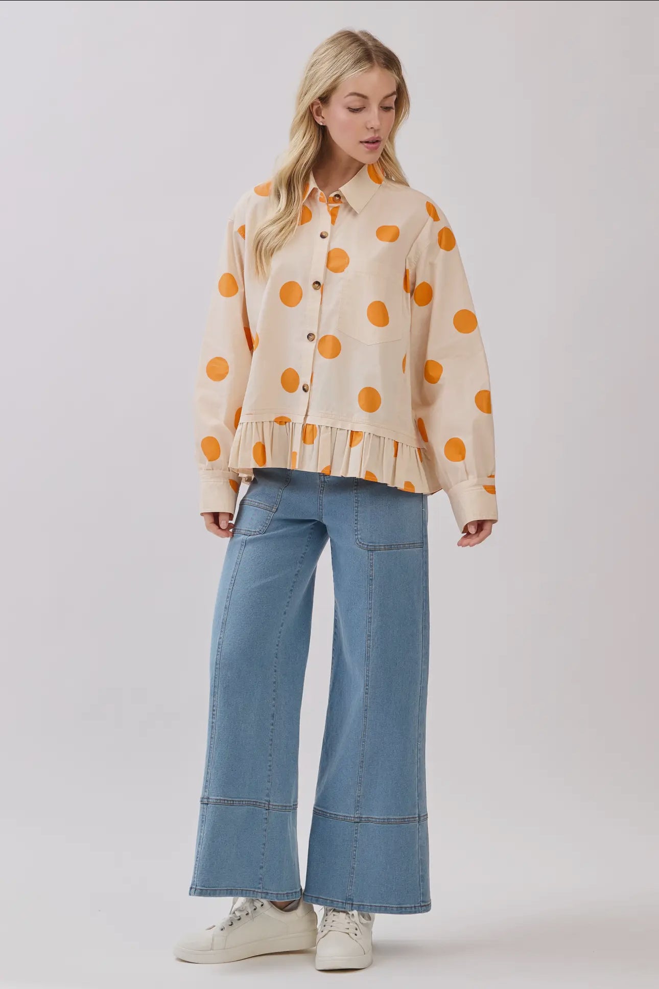 PRE-GAME POLKA DOT TOP
