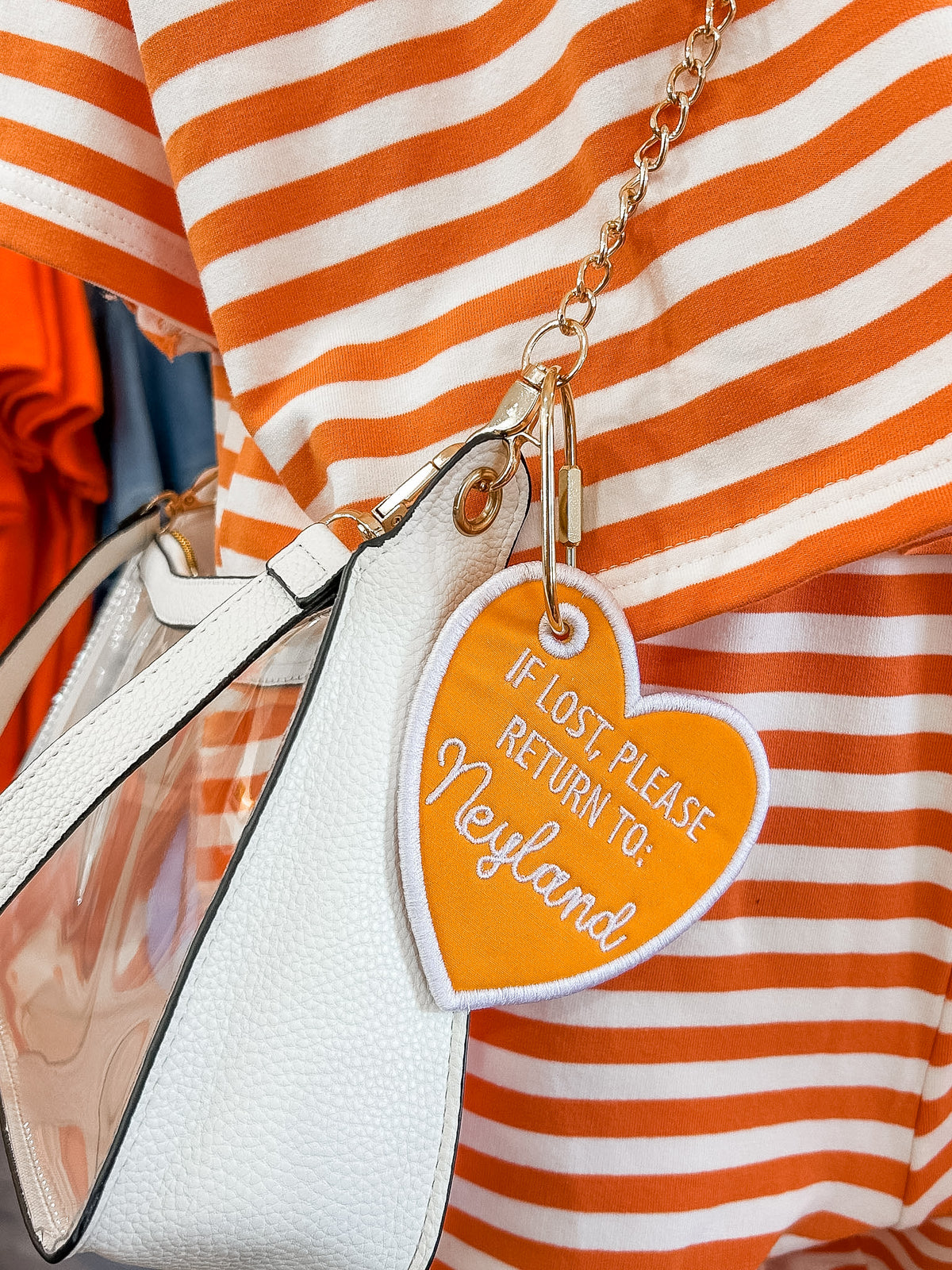 NEYLAND HEART BAG CHARM