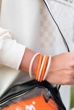 Load image into Gallery viewer, ORANGE &amp; WHITE JELLY BRACELETS

