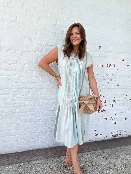 BY THE SEA LINEN DRESS