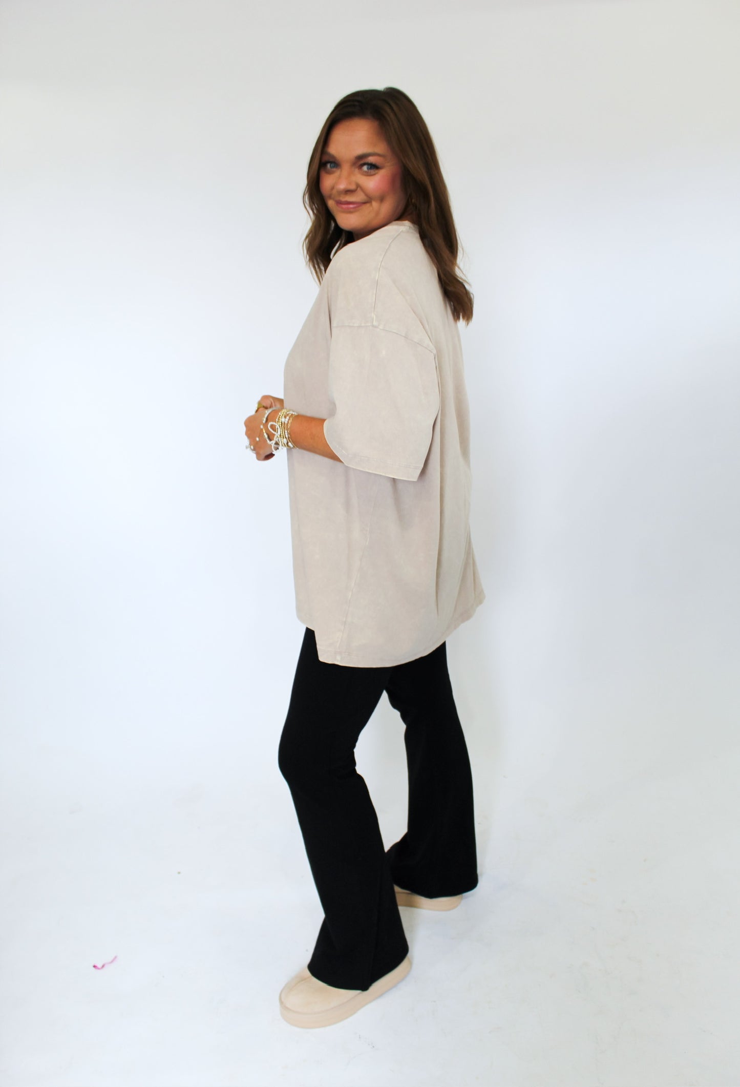 EVERYDAY OVERSIZED TEE - ASH MOCHA