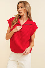 Load image into Gallery viewer, SCARLET SLEEVELESS SWEATER

