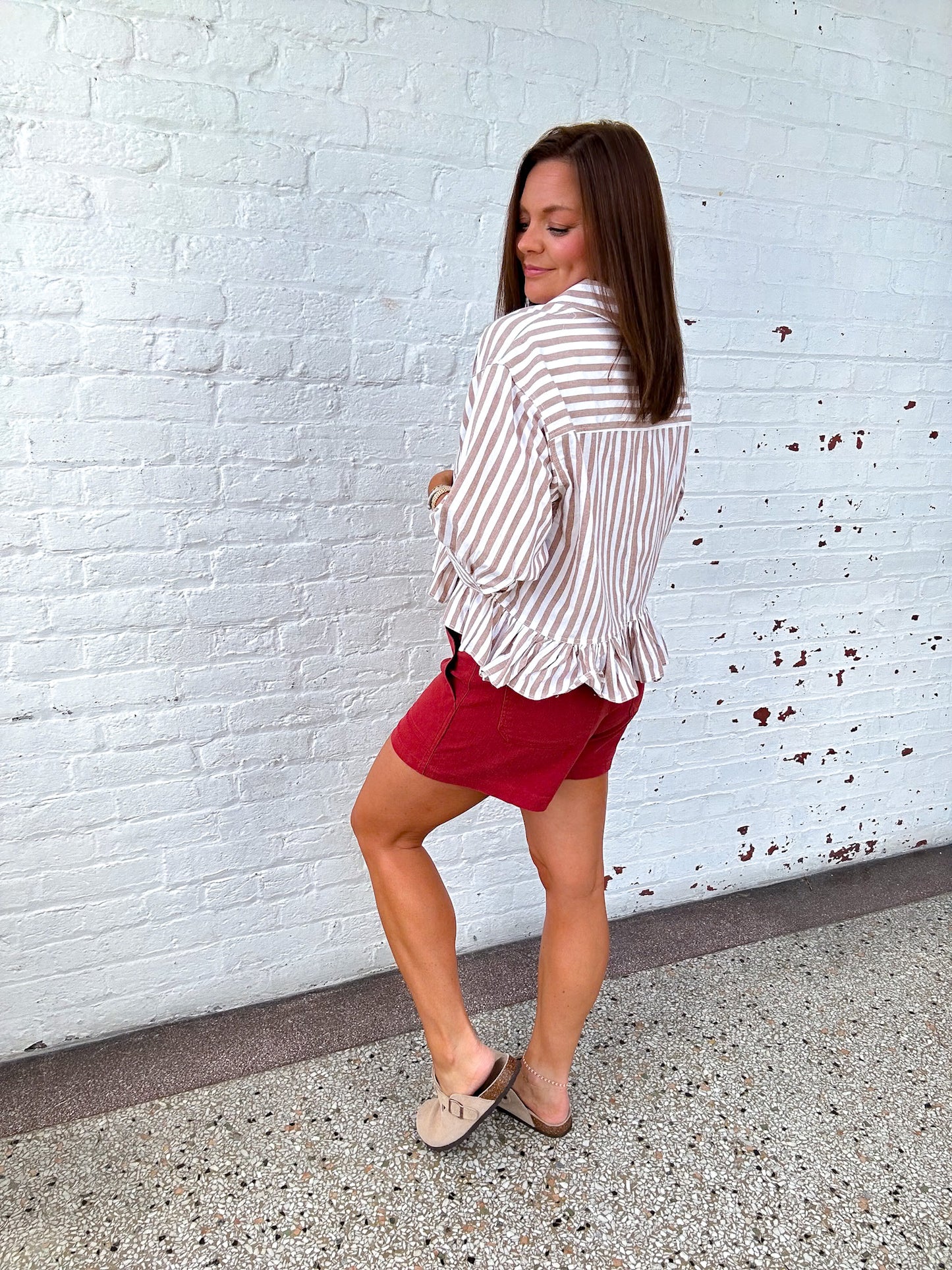 TAKE A STROLL STRIPED TOP