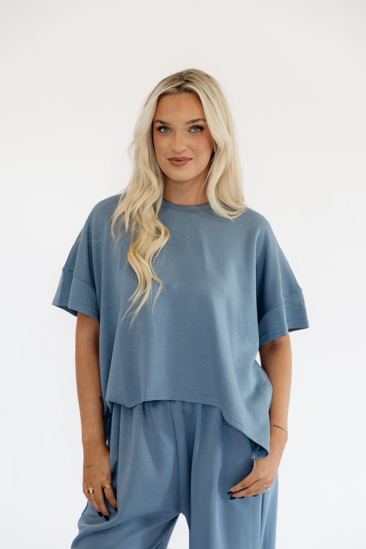 ALL IS WELL LOUNGE SET - WASHED BLUE