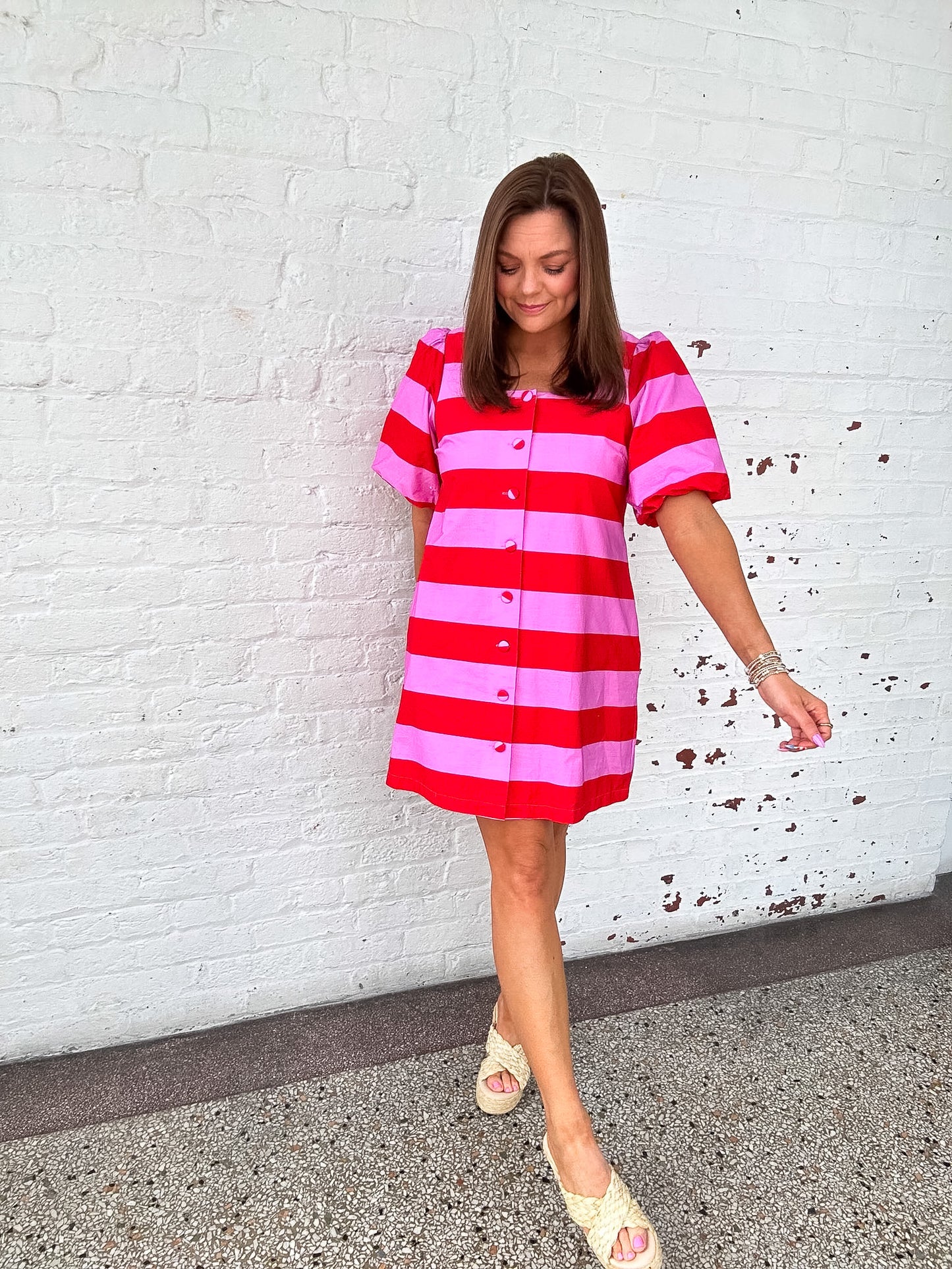 CHERRY BLUSH MINI DRESS