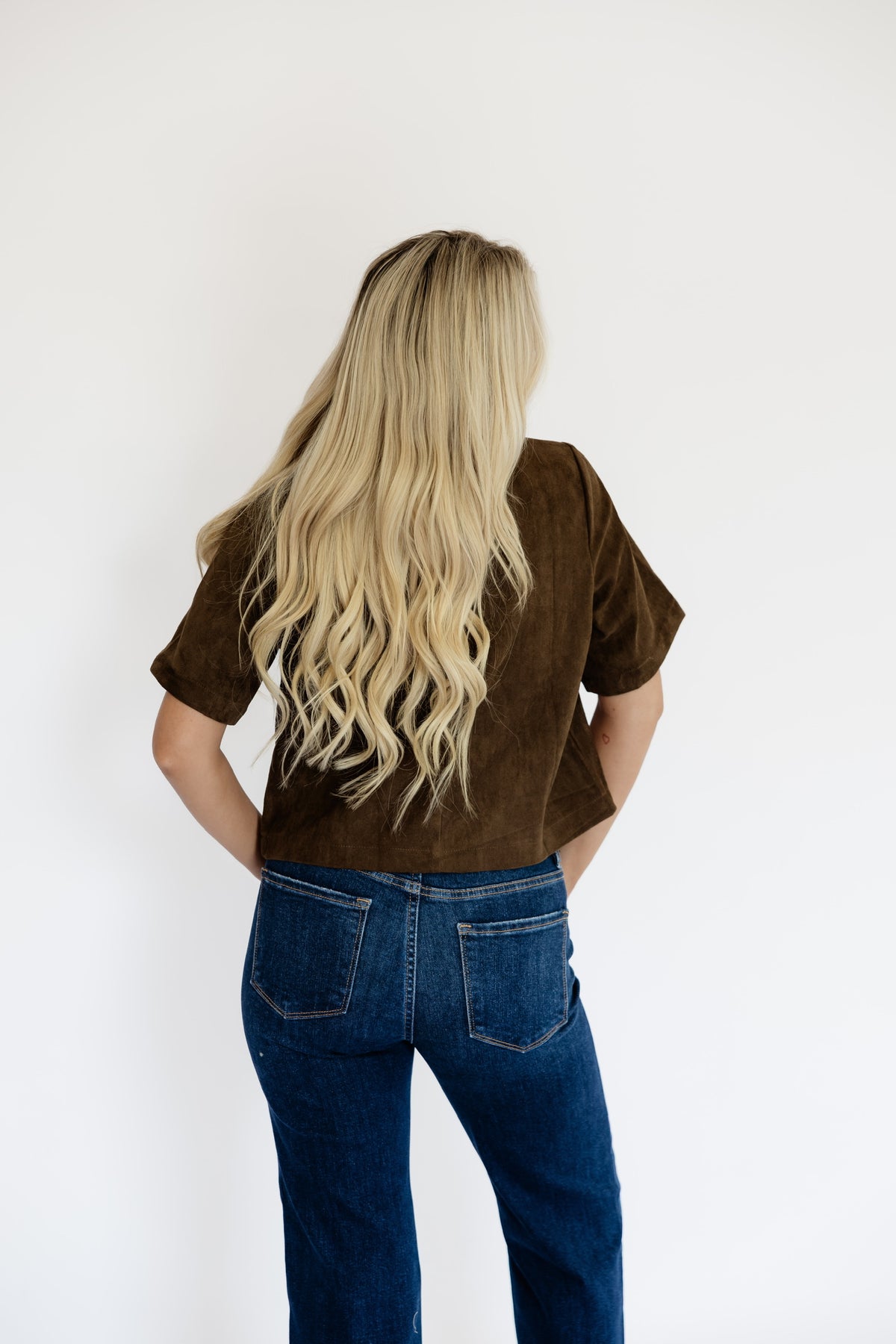 OLIVIA SUEDE TOP