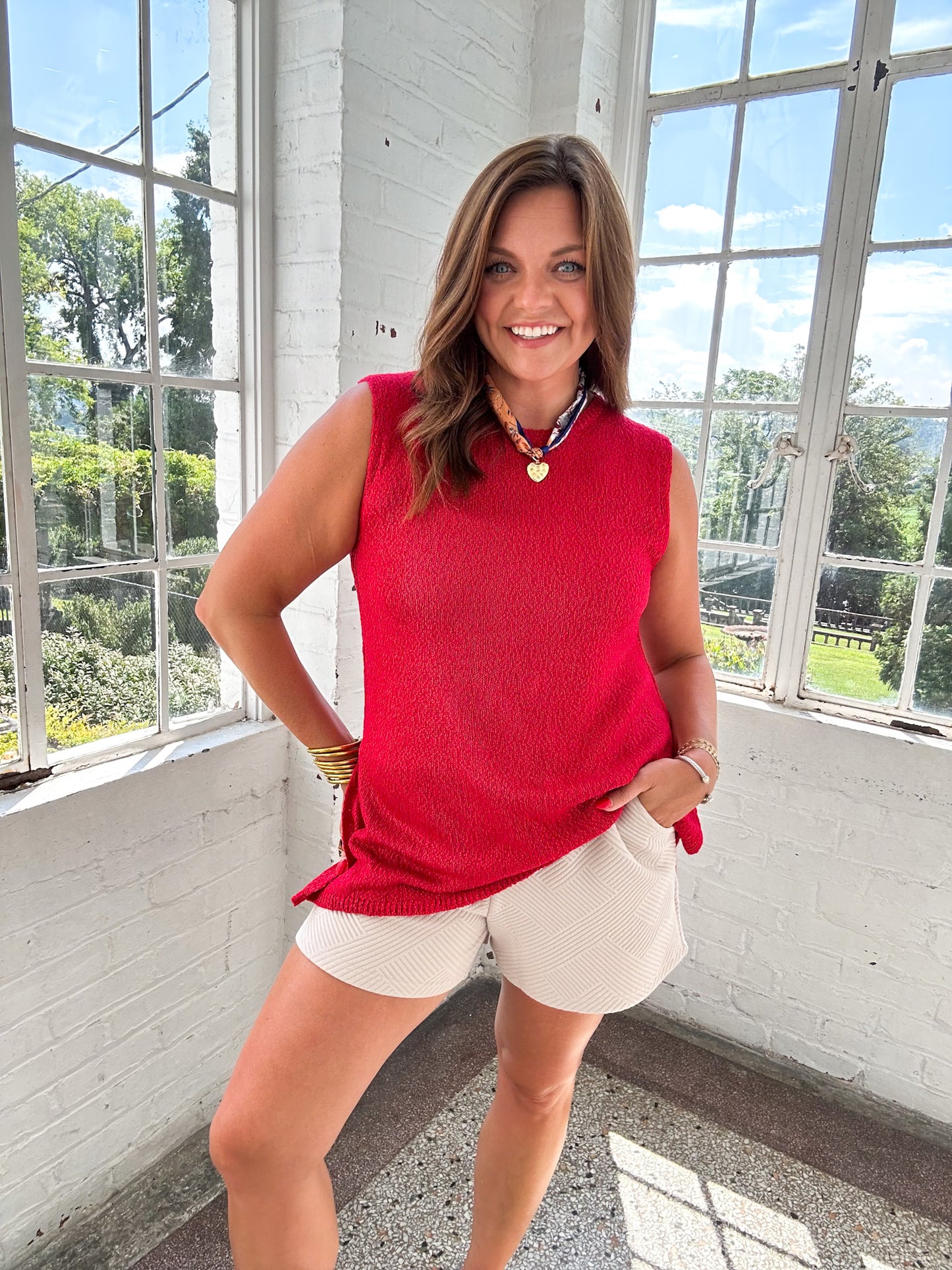 POPPY SWEATER TANK TOP