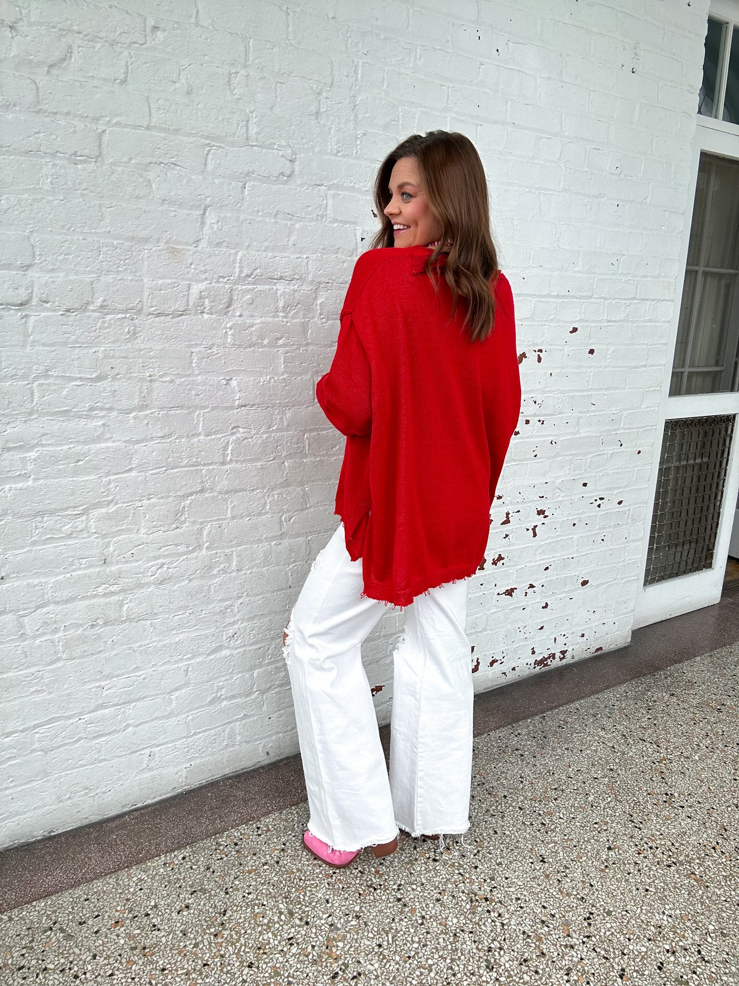 KNIT POPPY SWEATER