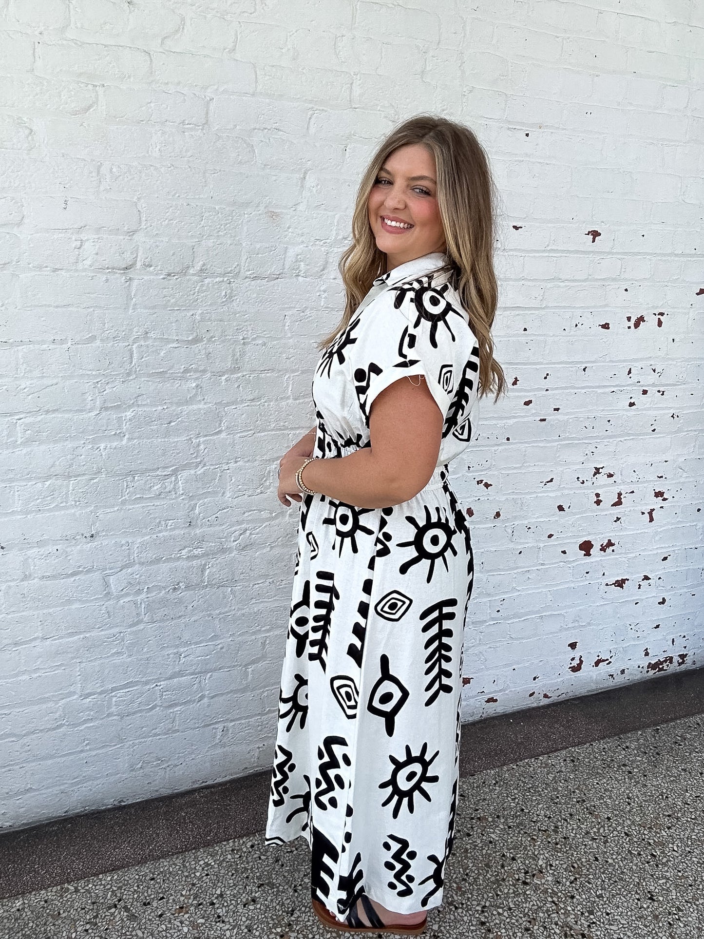 SANTORINI MIDI DRESS