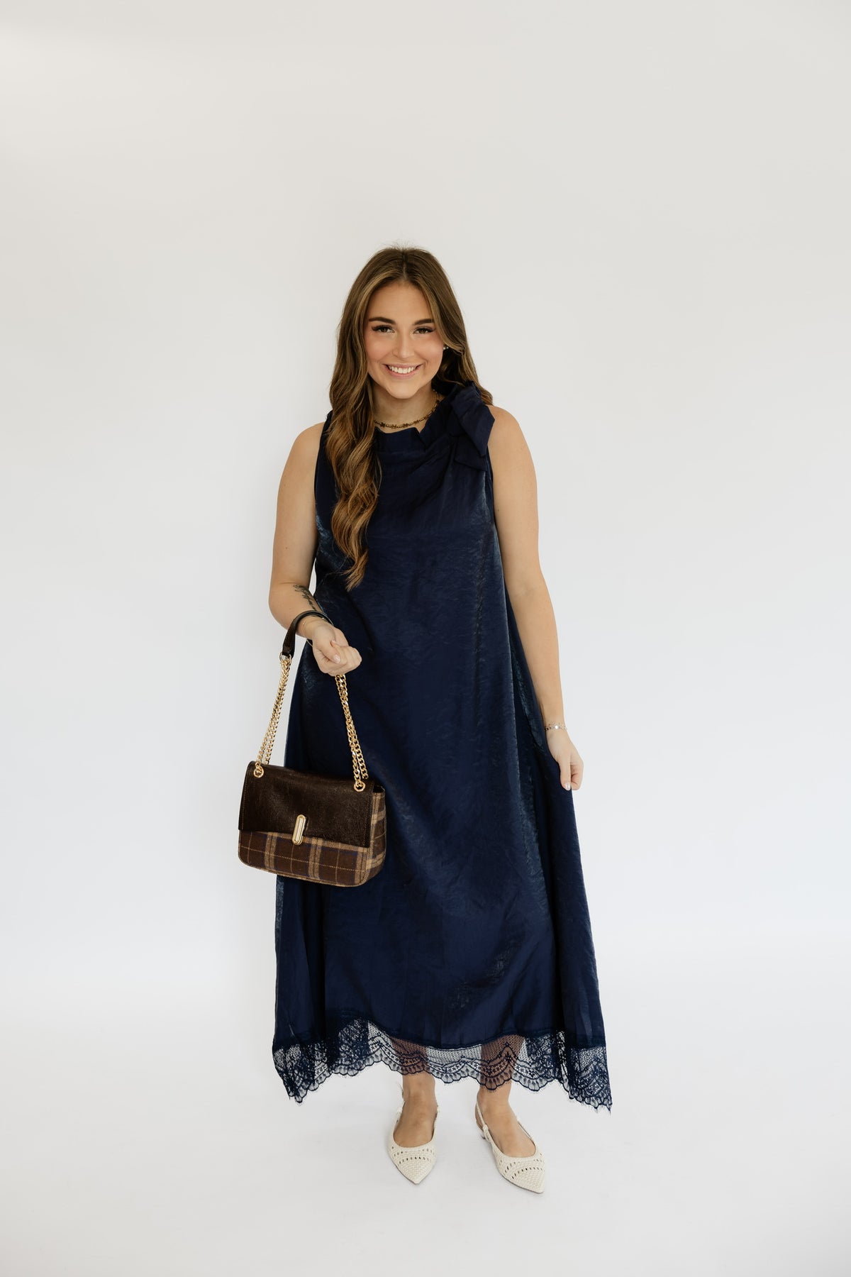 WINTER PLAID SHOULDER BAG