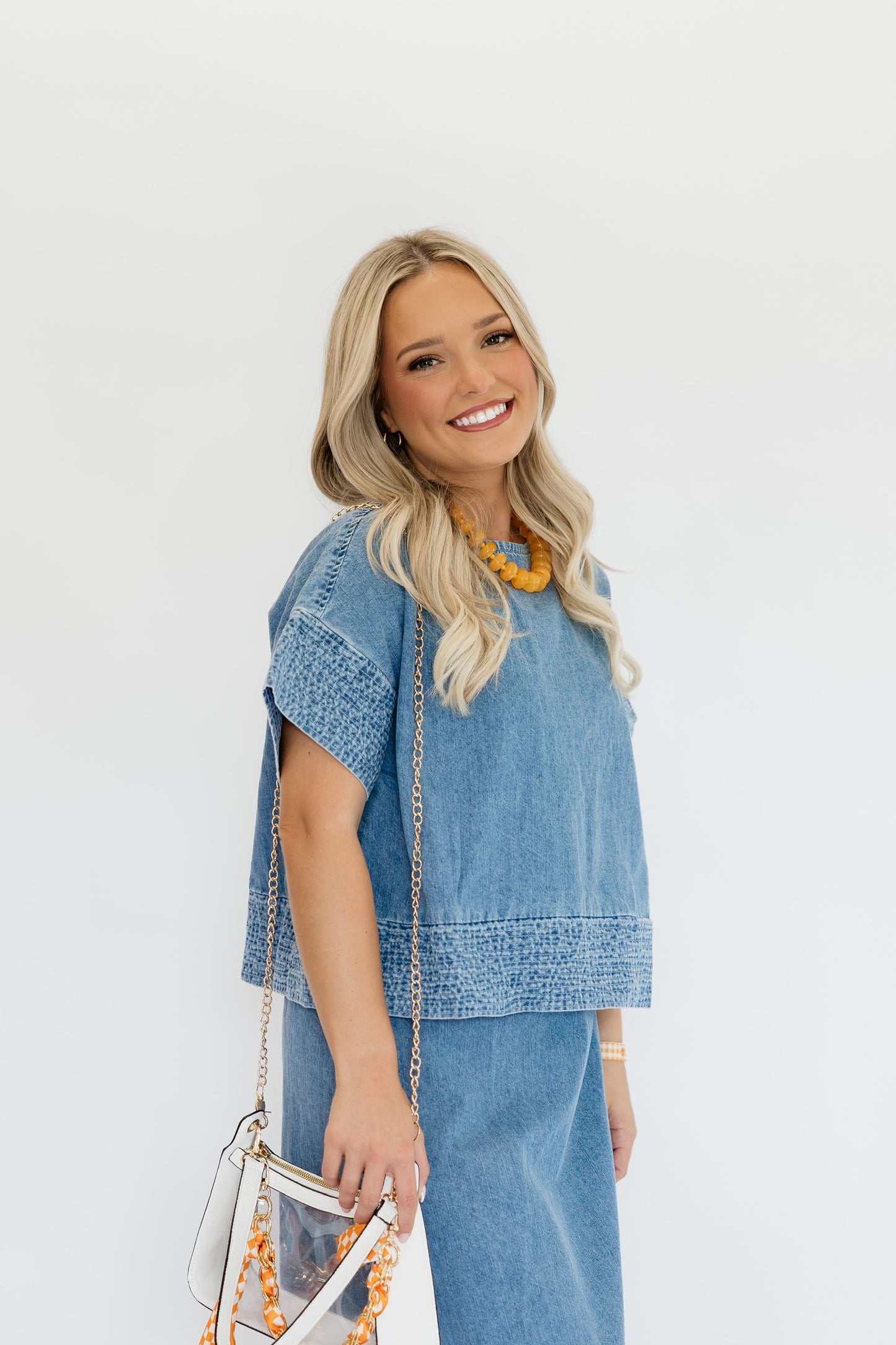 DIXIE DENIM TOP