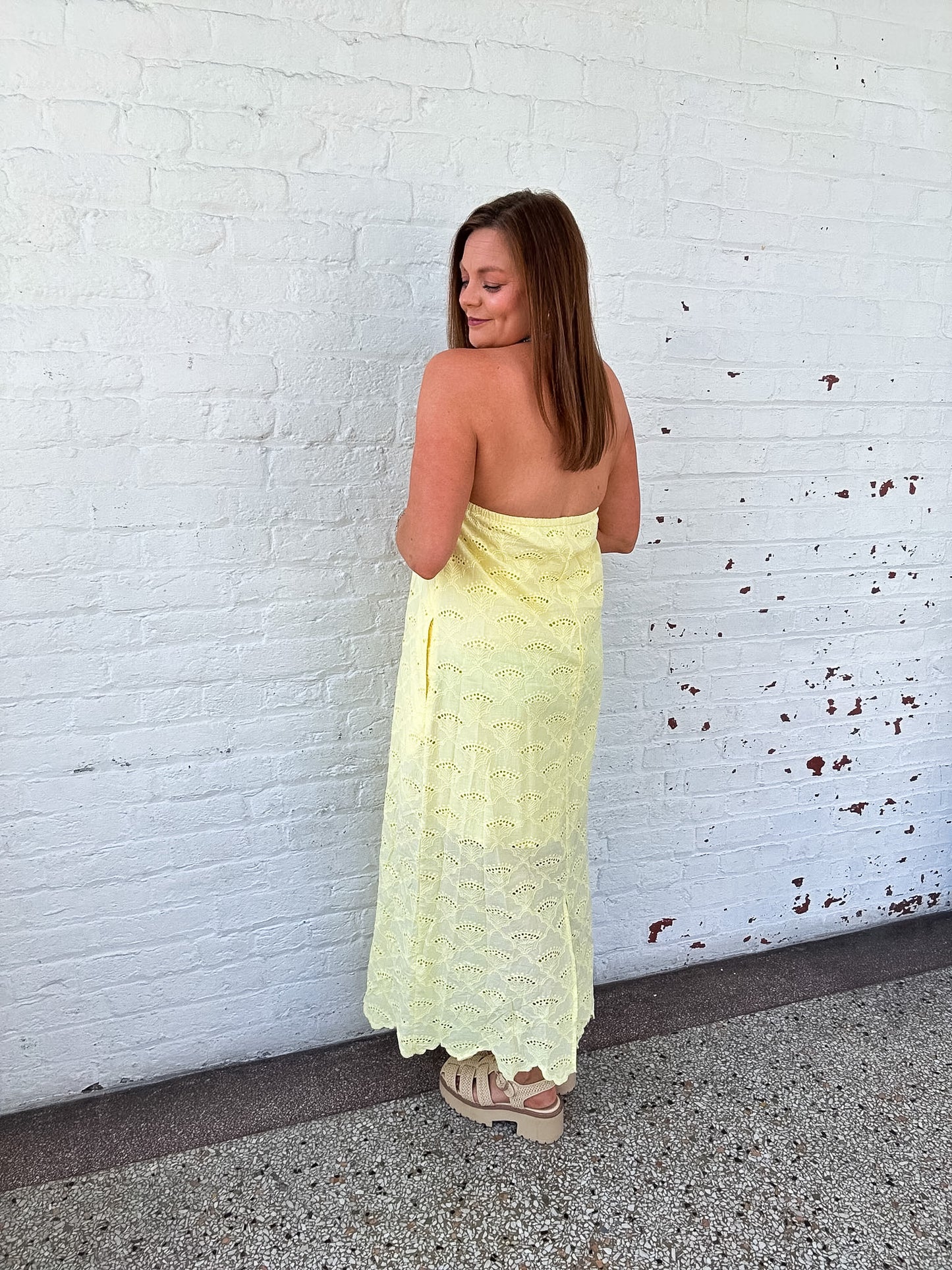 LEMON DROP MIDI DRESS