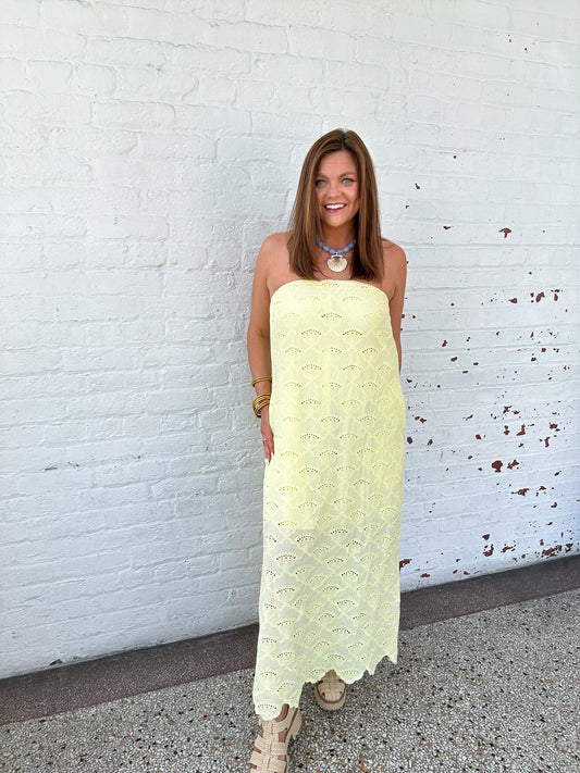 LEMON DROP MIDI DRESS