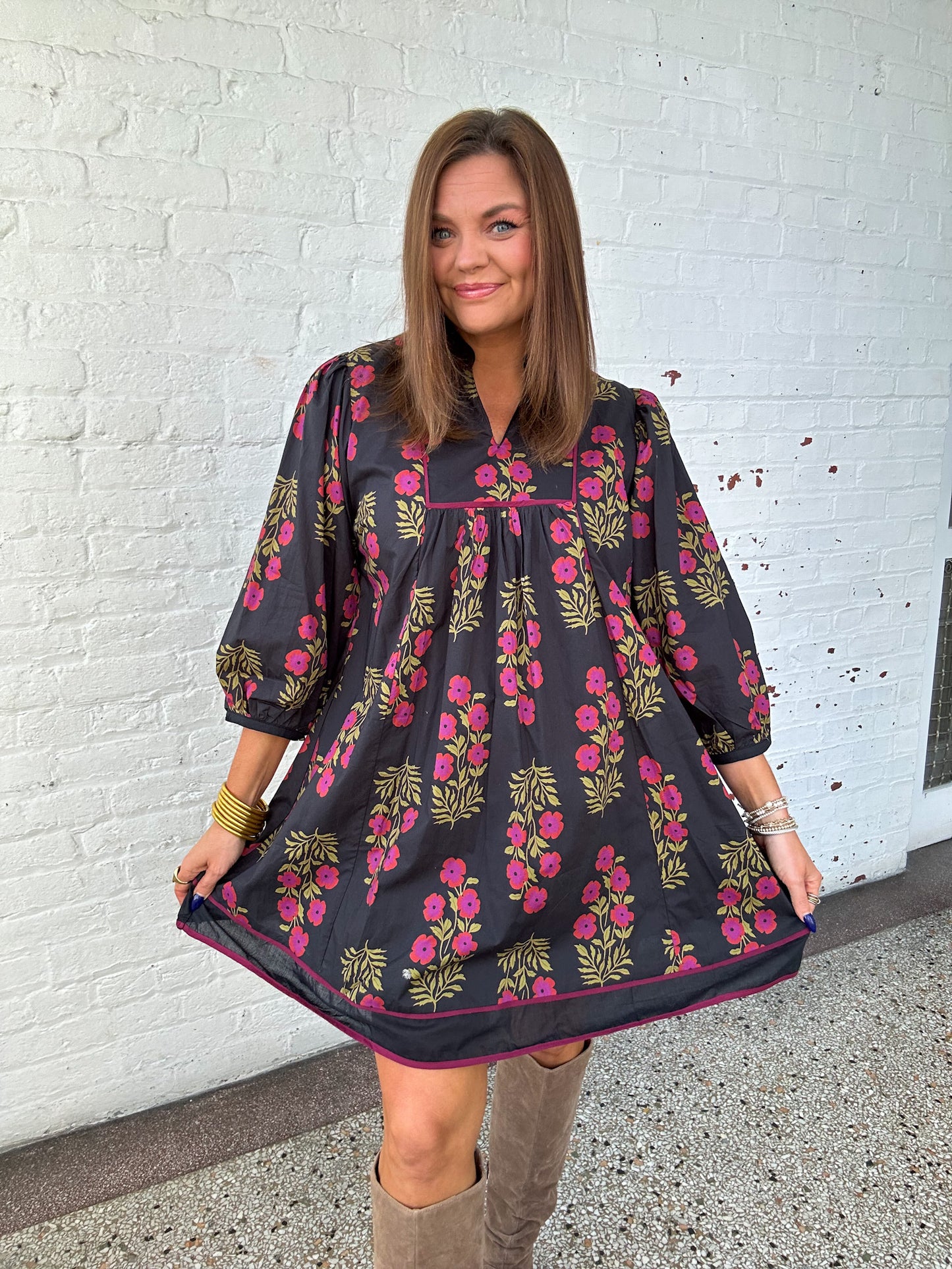 PETAL TO THE METAL MINI DRESS