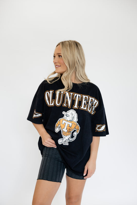 TENNESSEE OVERSIZED BAND TEE - BLACK