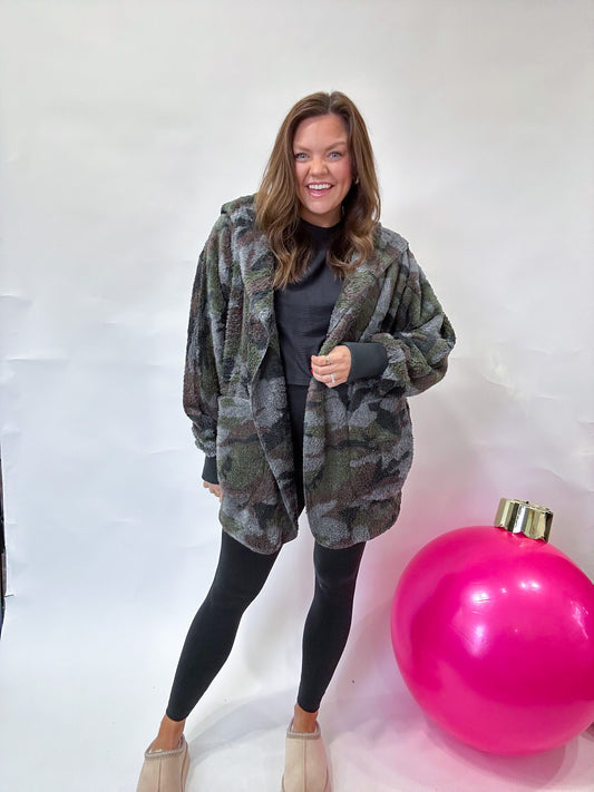 CAMO SHERPA JACKET