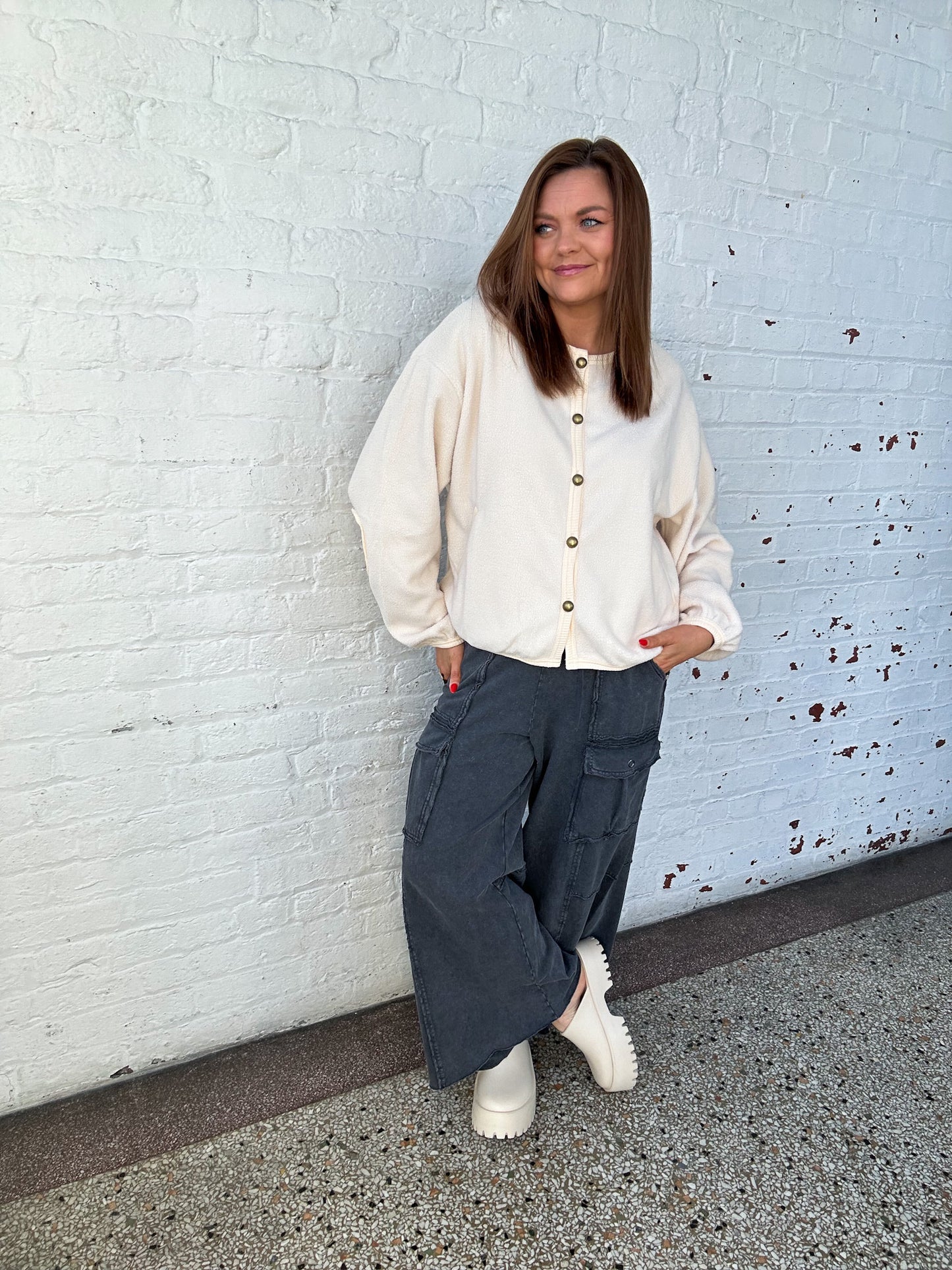 VANILLA SHERPA JACKET